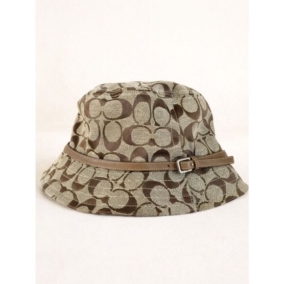 Coach Accessories - Coach Signature Jacquard Bucket Hat Small